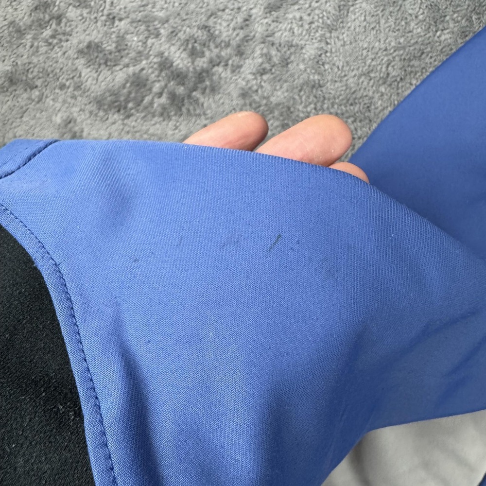 Mountain Hardwear Pullover Mens Medium Blue 1/4 Zip Made in USA Fleece Pocket - Picture 9 of 10